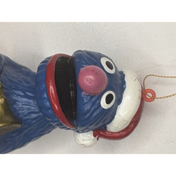 VGUC Grover Santa Boot Christmas Ornament Sesame Street Muppets Jim Henson - Picture 4 of 6
